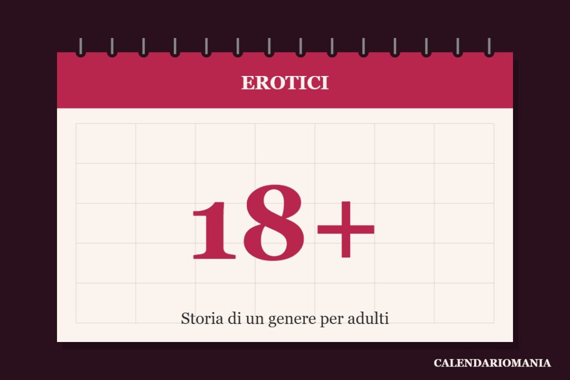 Copertina tipografica: il calendario erotico